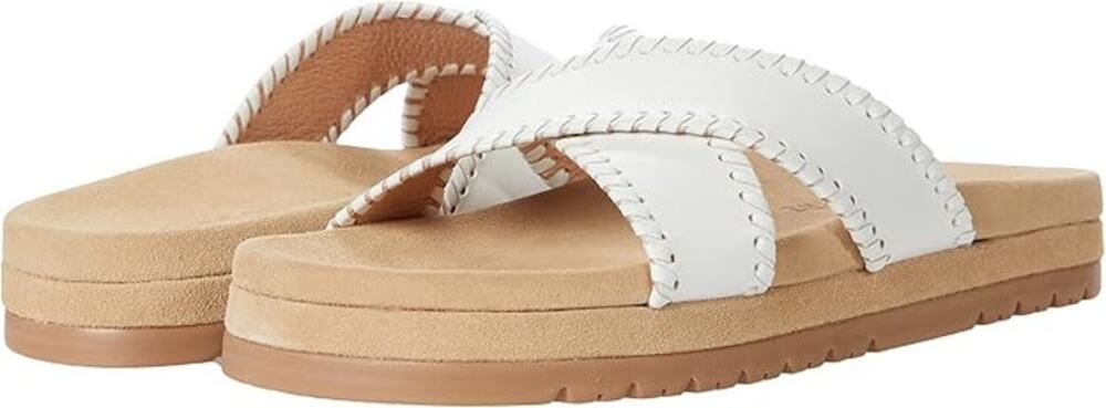 Women's Jack Rogers Lexi Criss Cross Platform Suede Sandals size 7 Boho Preppy - Picture 1 of 7